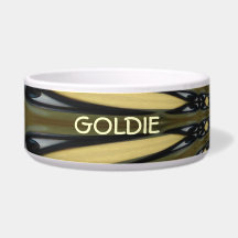 Whimsical Art Deco ~ Dog bowl