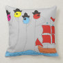 Whimsical Artsy Pirates Pillow "Ahoy Mates' american mojo pillows by TheHealersCorner Whimsical Artsy Pirates Pillow "Ahoy Mates' american mojo pillows