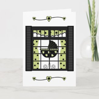 Whimsical Baby Welcoming Greeting Card