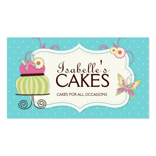 Whimsical Bakery Business Card (front side)