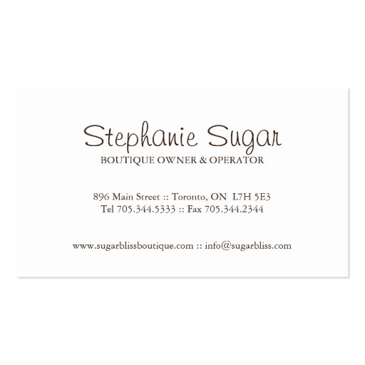 Whimsical Bakery Business Cards (back side)