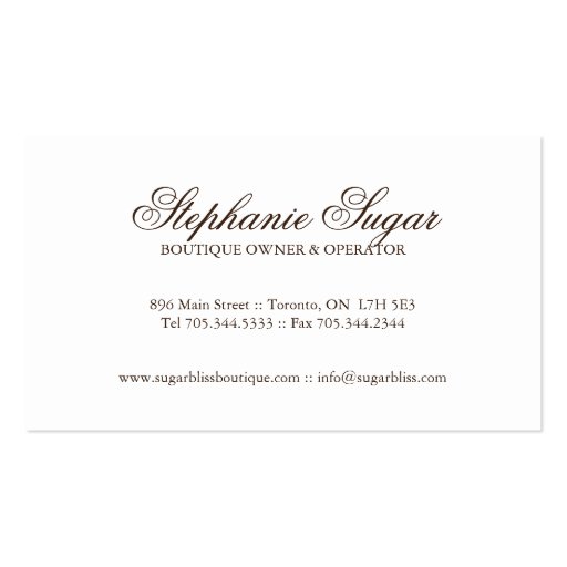 Whimsical Bakery Business Cards (back side)