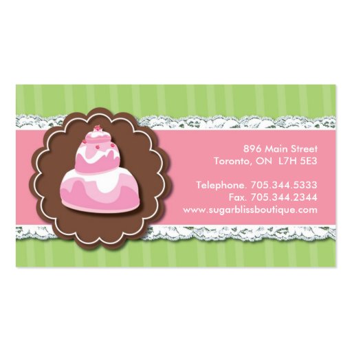 Whimsical Bakery Business Cards (back side)