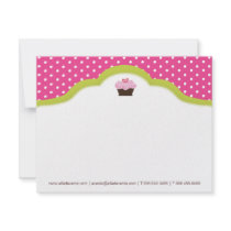 Whimsical Bakery | Cupcake Notecards Custom Invites