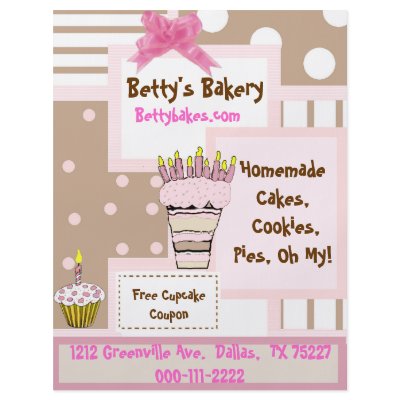 Whimsical Bakery Flyer by DizzyDebbie