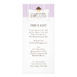Whimsical Bakery Price List Personalized Rack Card