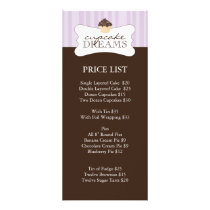 Whimsical Bakery Price List Rack Card Template