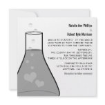 Whimsical Beaker Wedding Invite, Gray