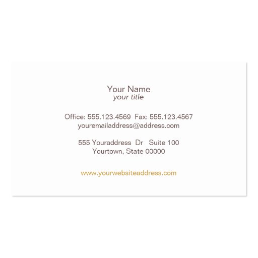 Whimsical Beauty Light Turquoise Linen Look Business Card (back side)