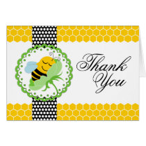 Whimsical Bee Baby Shower Thank You cards