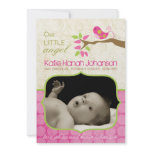 Whimsical Birth Announcement Photo card