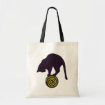 Whimsical Black Cat Tote Bag
