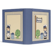 Whimsical Blueberry Girl Design binders