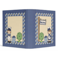 Whimsical Blueberry Girl Design binder