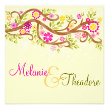 Whimsical Branches Invitations