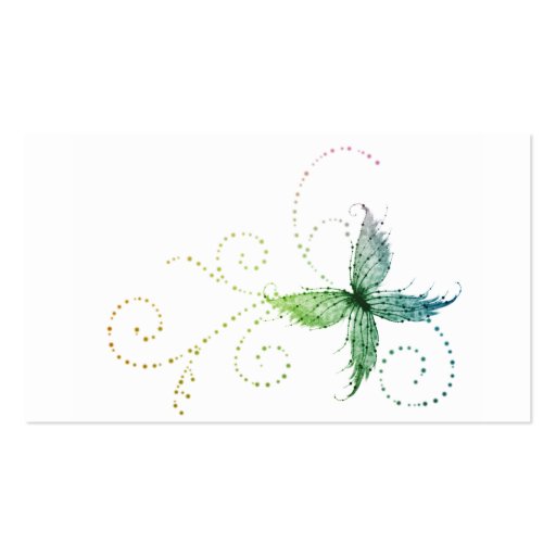 Whimsical Butterfly Business Cards (back side)