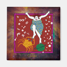 Whimsical Cancer Magnet