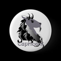 Whimsical Capricorn Buttons buttons