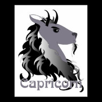 Whimsical Capricorn Print posters