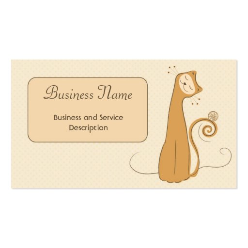 Whimsical Cat Business Card