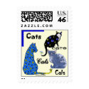 Whimsical Cats postage by DizzyDebbie Whimsical Cats postage