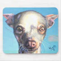 Whimsical Chihuahua dog Mouse Pads