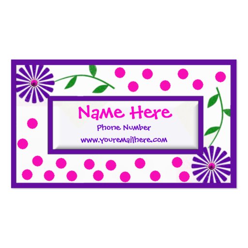 Whimsical Children's and Mommy Cal... Business Card Templates