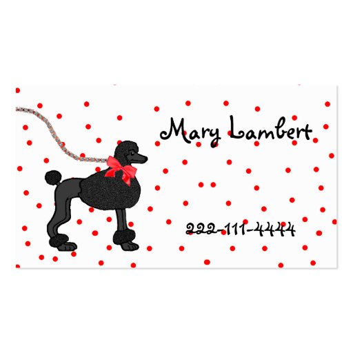 Whimsical Children's Calling Card Business Card (front side)