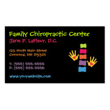 Whimsical Chiropractic Business Cards