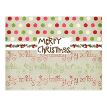 Whimsical Christmas card Postcard