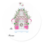 Whimsical Christmas House sticker
