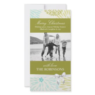Whimsical Christmas Photo Card photocard