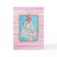 Whimsical Christmas Tree Blank Card card