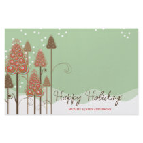 Whimsical Christmas Tree Holiday Custom Stationery
