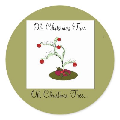 Whimsical Christmas Tree -stickers by seashell2