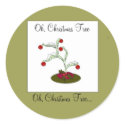 Whimsical Christmas Tree -stickers