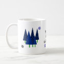 Whimsical Christmas Trees Coffee Mugs