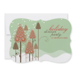 Whimsical Christmas Trees Holiday Party Invitation Whimsical Christmas Trees Holiday Party Invitation