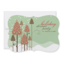 Whimsical Christmas Trees Holiday Party Invitation