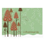 Whimsical Christmas Trees Mini Invite / Thank You/ Business Card Templates