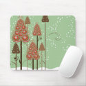 Whimsical Christmas Trees Mousepad