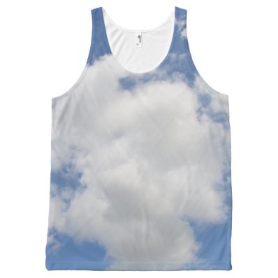Whimsical Cloud Unisex Tank Top All-Over Print Tank Top