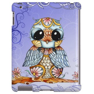 Whimsical Colorful Owl iPad Case