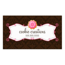 Whimsical Cookie Bakery Business Cards