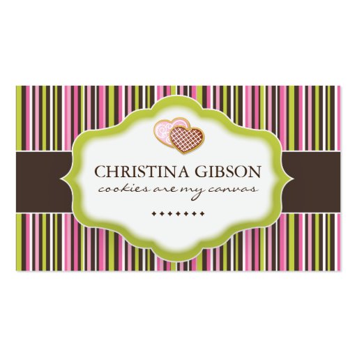 Whimsical Cookies & Bakery Business Cards