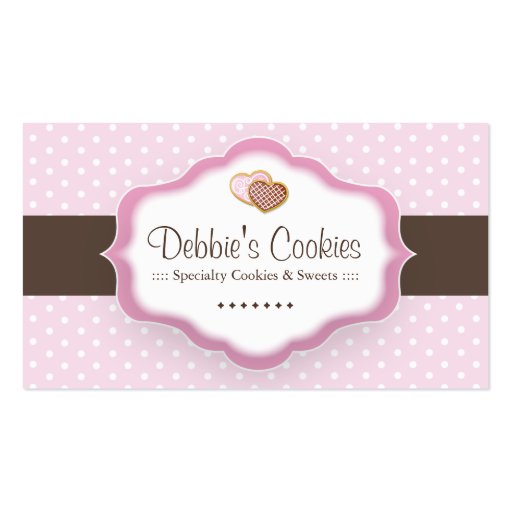 Whimsical Cookies Business Cards (front side)