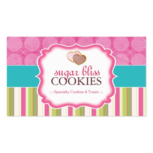 Whimsical Cookies Business Cards (front side)