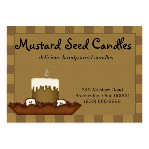 Whimsical Country Candle Business Card