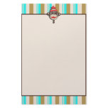 Whimsical Crazy Hat Sock Monkey Stationary Personalized Stationery