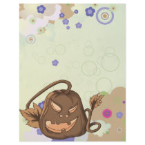 whimsical creepy halloween pumkin vector bliss flyer design